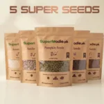 Superfoodie 5-in-1 Super Seeds Combo package (sesame, chia, flax, sunflower, pumpkin
