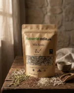 Superfoodie Mix Seeds pack with pumpkin sunflower flax and sesame seeds