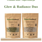 Premium Pumpkin and Sunflower Seeds Combo (2-in-1) – 100% Organic Raw Superfoods for Weight Loss & Heart Health – Superfoodie.pk High Protein Snacks