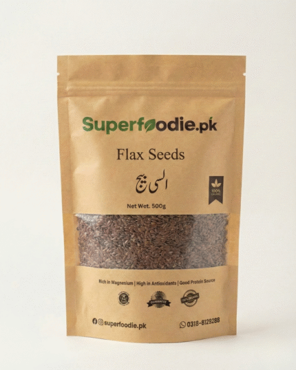 Premium Brown Flax Seeds (Alsi) – 100% Organic & Triple-Cleaned – Richest Source of Omega-3 & Fiber – Fresh Harvest Quality
