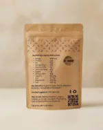 Brown bag with nutrition information