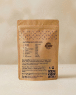 Brown bag with nutrition information