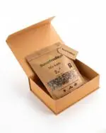 Mixed seeds pouch in a box