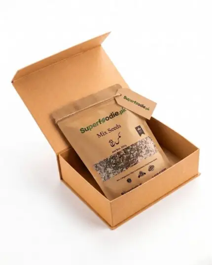 Mixed seeds pouch in a box