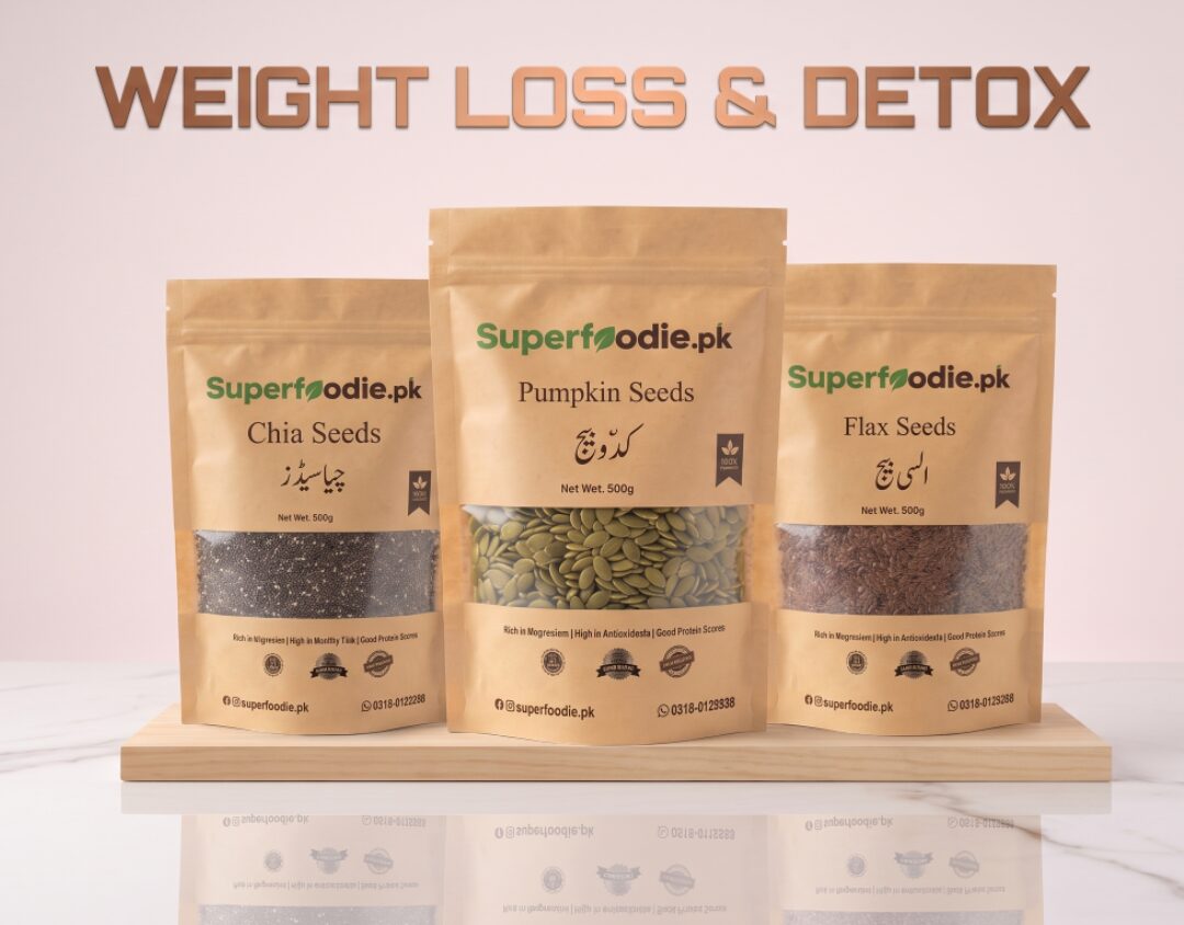 weight loss trio Superfood Seeds Combo – Chia, Flax & Pumpkin Seeds - Image 1
