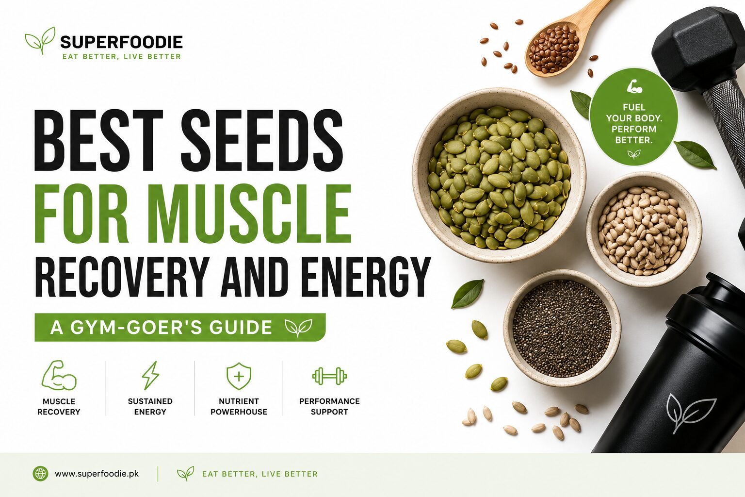 Best Seeds for Muscle Recovery and Energy: A Gym-Goer's Guide