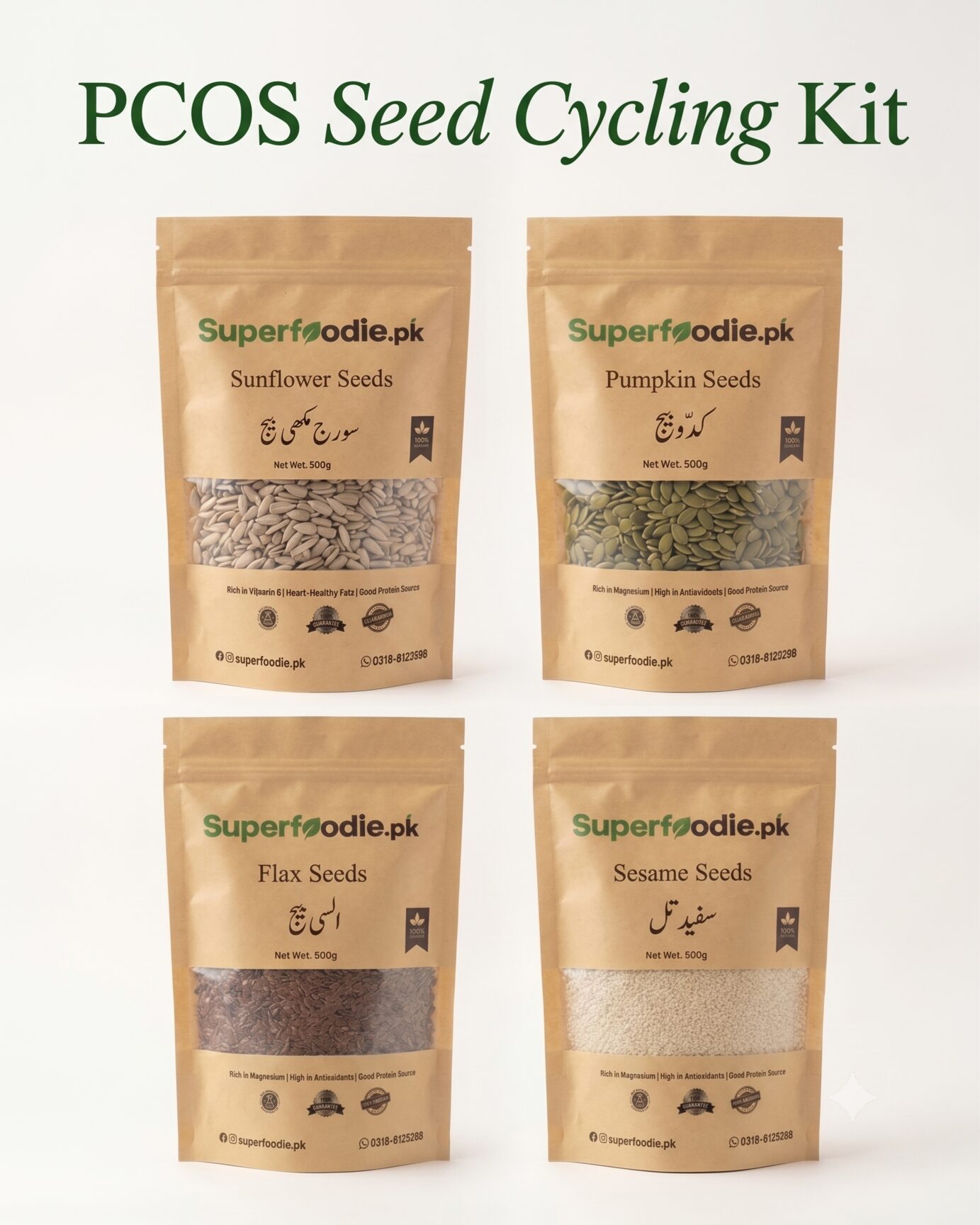 PCOS Seed Cycling Kit box